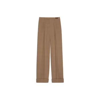GUCCI Checked Wide-Leg Trousers
