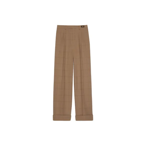 GUCCI Checked Wide-Leg Trousers