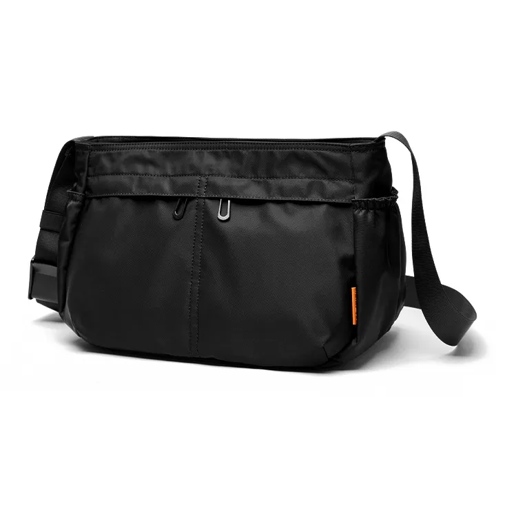 MOYYI Oxford Crossbody Bag Large Size Unisex Black-1