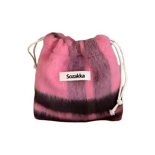 Sweet Pillow House Felt Storage On The Go Drawstring Multifunction Makeup Pouch