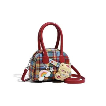 FREEHIKE Fabric Shoulder Bag, Handbag Women's Multicolor Plaid