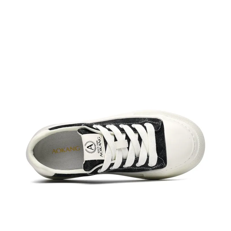 AOKANG Slip Resistant, Abrasion Resistant, Waterproof, And Breathable Lightweight Low Top Canvas Shoes Men's-4