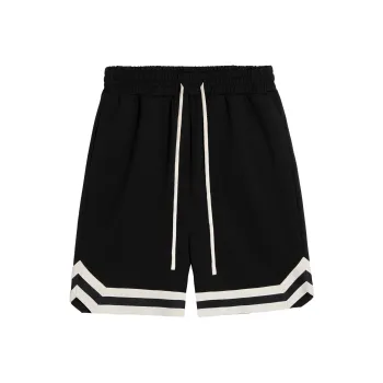 CLIMAX VISION Casual Shorts Unisex Black White