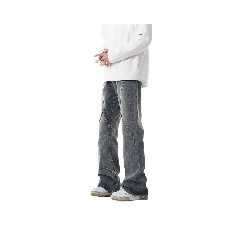 YOUSHIQI Jeans Unisex Washed Blue-0
