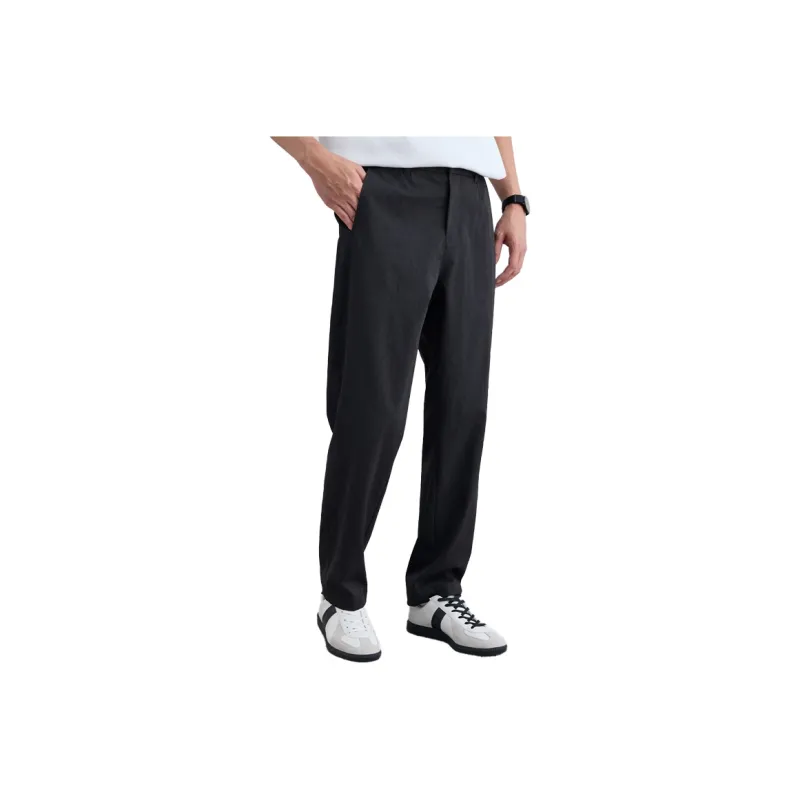 A.B.X Elastic Waistband With Slanted Slip Pocket Suitable For Spring And Autumn Casual Pants Men's-19