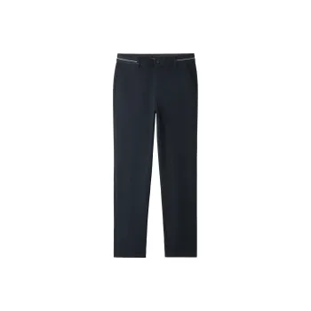 HLA Casual Pants Men Navy Blue Pattern U8
