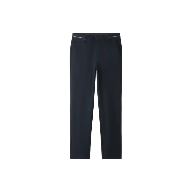 HLA Casual Pants Men Navy Blue Pattern U8-0