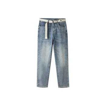 HLA Jeans Men Blue Gray Denim Gradient Light C6