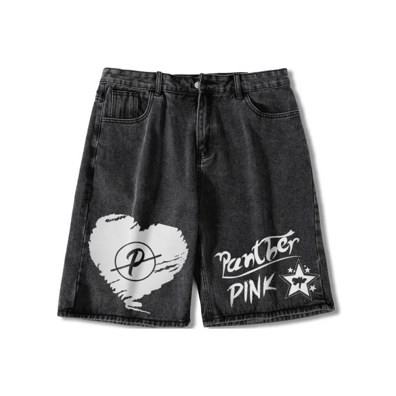 PINK PANTHER Denim Shorts Unisex-4