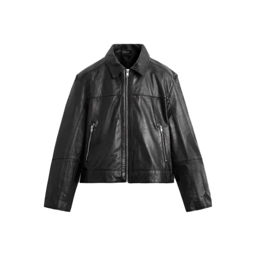 ZARA Leather Jacket Men's Black
