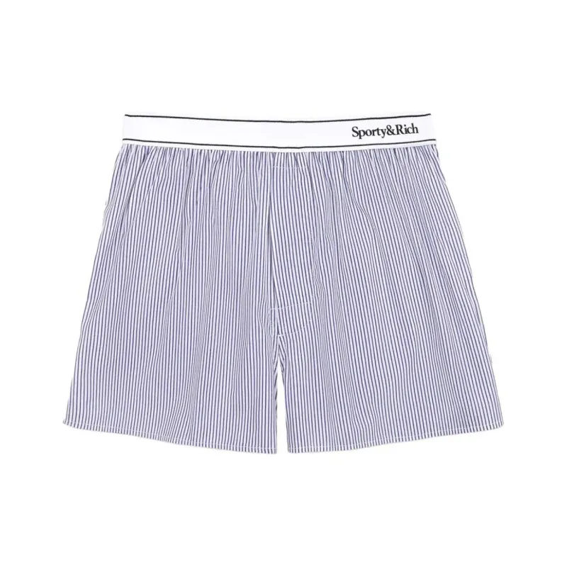 SPORTY & RICH Serif Logo Boxer Shorts-0