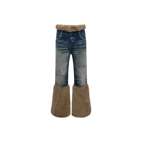 BIRTH OF ROYAL CHILD Jeans Unisex Washed Blue