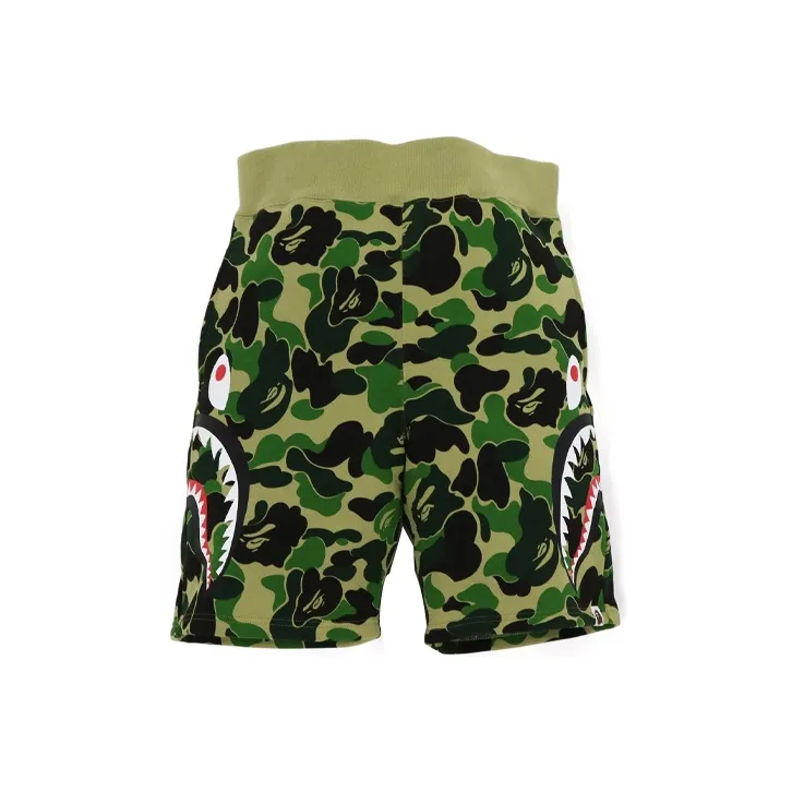 A BATHING APE Abc Camo Shark Sweat Shorts-0