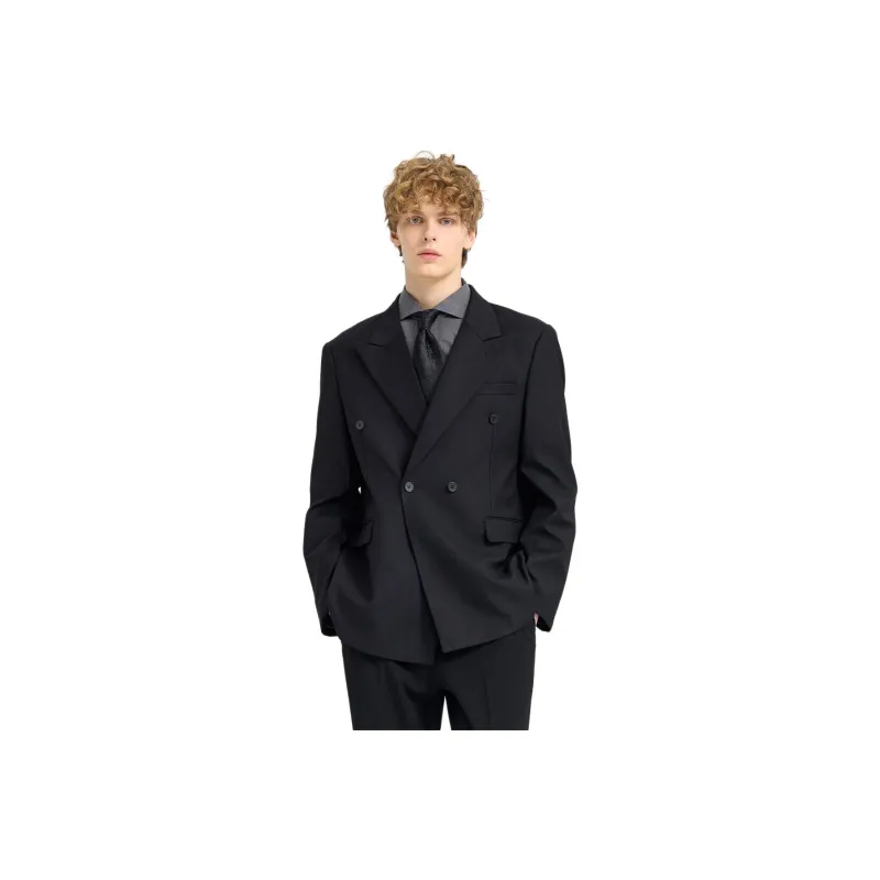 WILD LEADER Fall Business Suit Coat Men's Black[XW4258524]-0