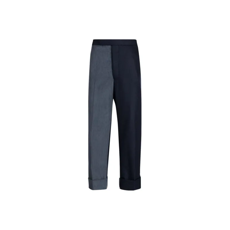 THOM BROWNE Panelled Cropped Trousers-0