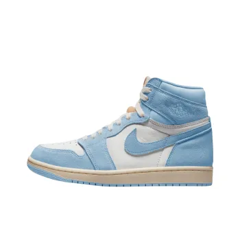 Jordan Air Jordan 1 Anti Slip Wear Resistant High Top Vintage Basketball Shoes Unisex Blue