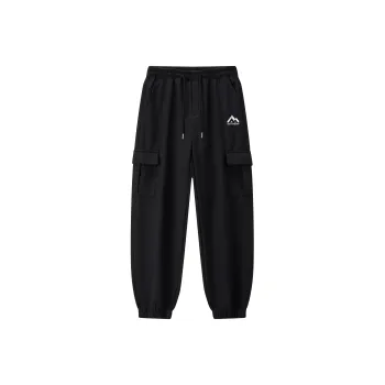 Small Columns Under The Sea Cargo Pants Unisex Black
