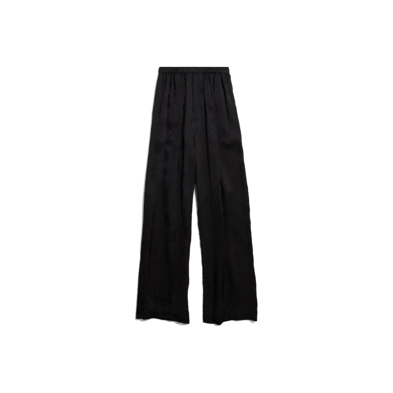 Balenciaga Stencil Logo print Satin Trousers-0