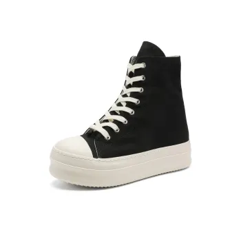 SUPEREDGE Coverage Slip Resistant And Abrasion Resistant High Top Skateboard Shoes Men's Black