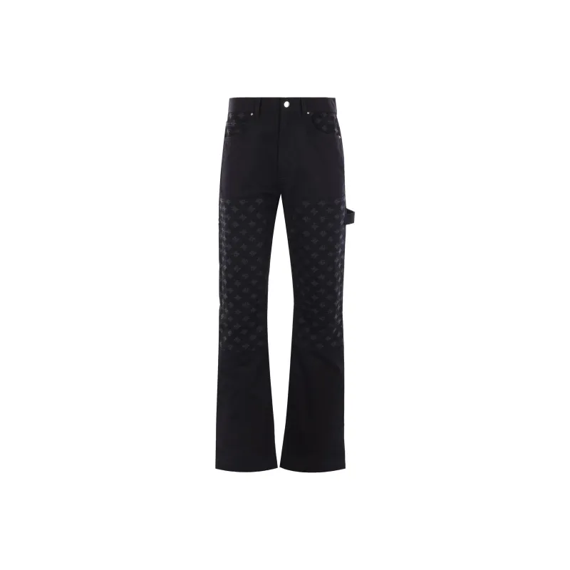 AMIRI Monogram Straight Leg Jeans-0