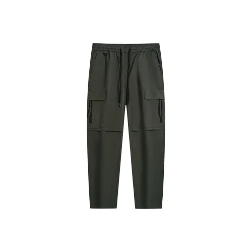 FAIRWHALE Casual Pants Unisex Army Green