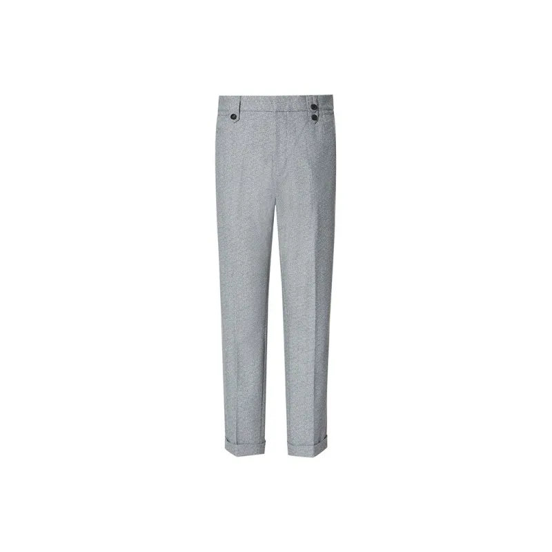 ANDREW MACKENZIE SS24 Suit Trouser Men's Black White-0