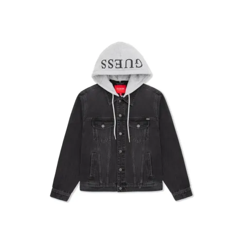 GUESS Jackets Coats Men's Black