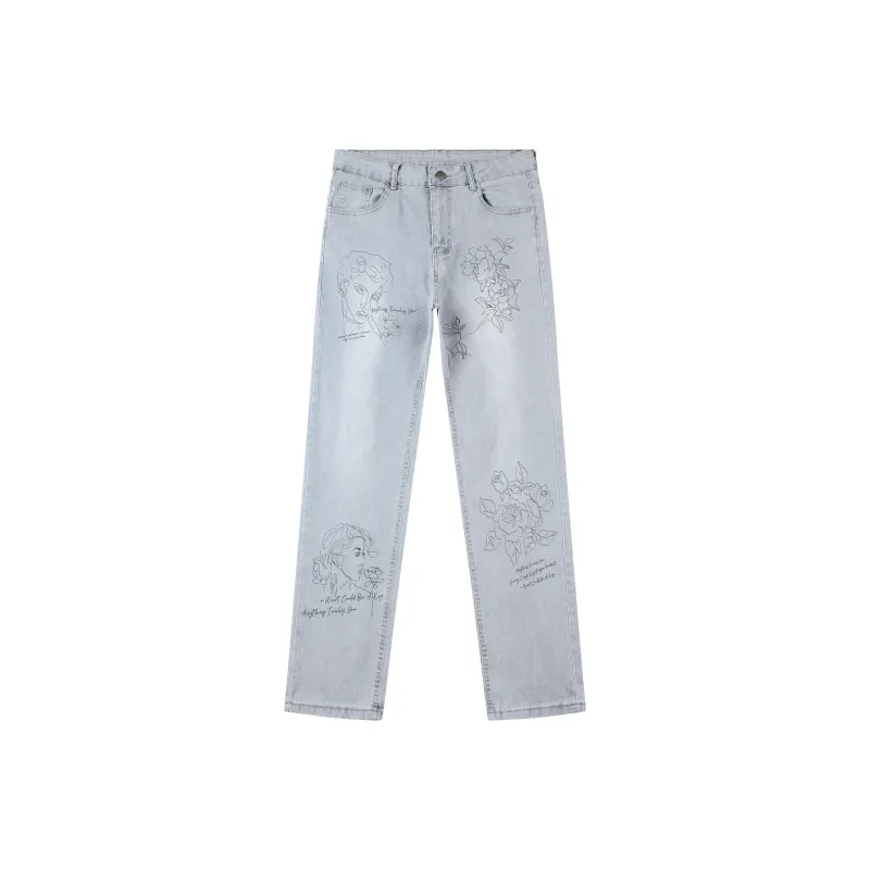 CRUSH KEY Jeans Unisex-11