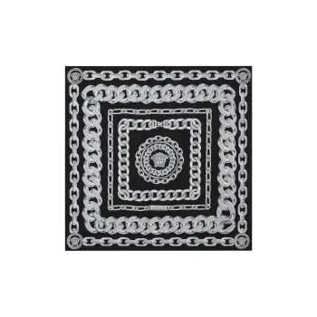 VERSACE Large Medusa Chain Silk Foulard