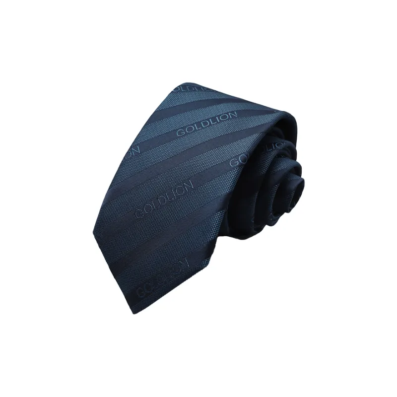 GOLDLION Polyester Ties Men's Blue-7