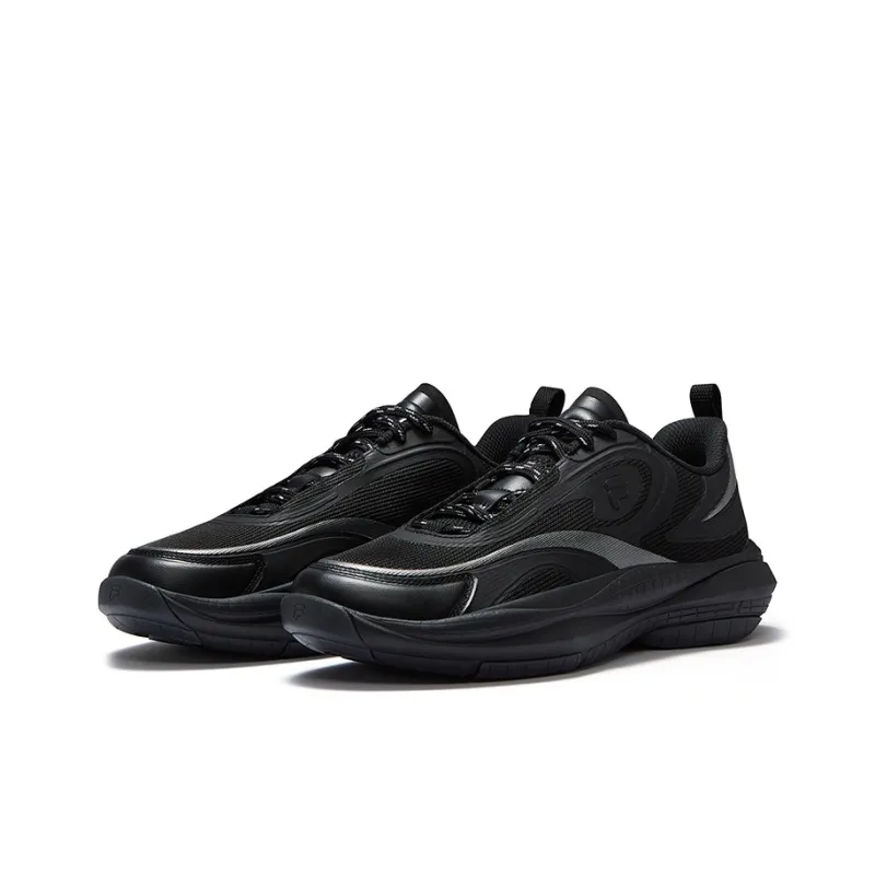 FILA FUSION RAY V Radiation 5th Generation Low Top Casual Shoes Men's Black Silver-1