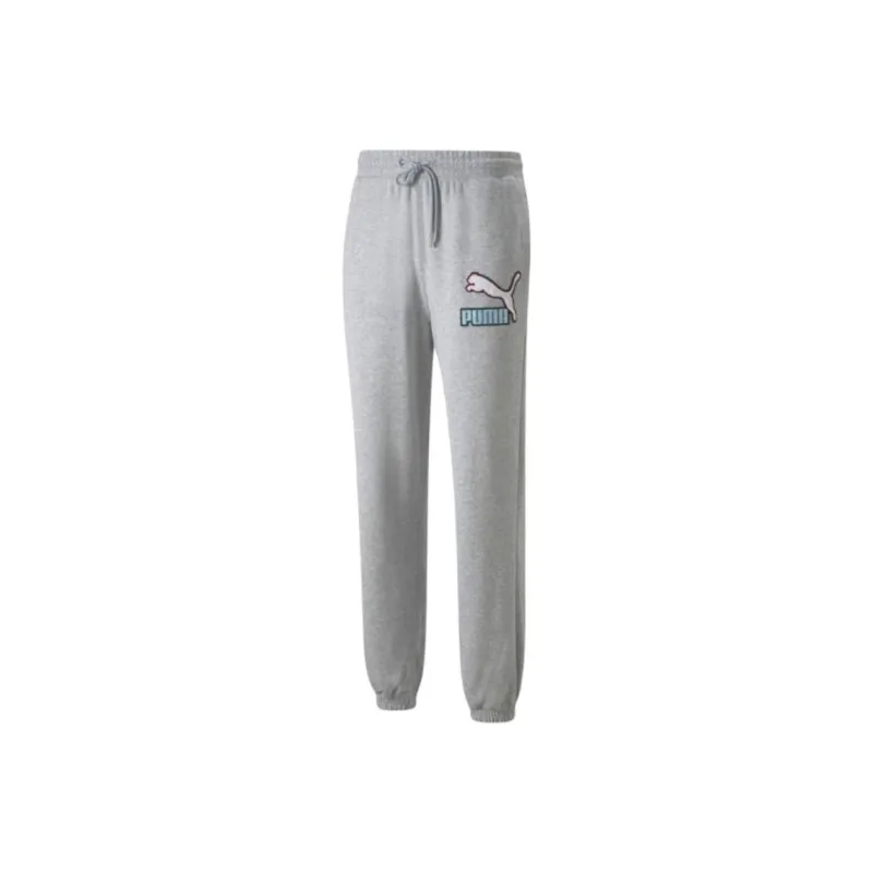 PUMA Casual Pants Men Gray-0