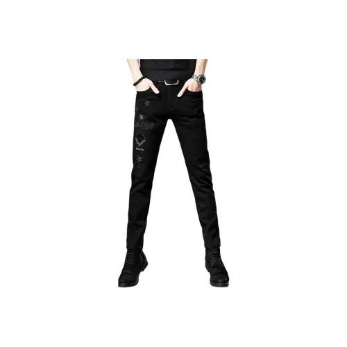 Devanro Jeans Men Black