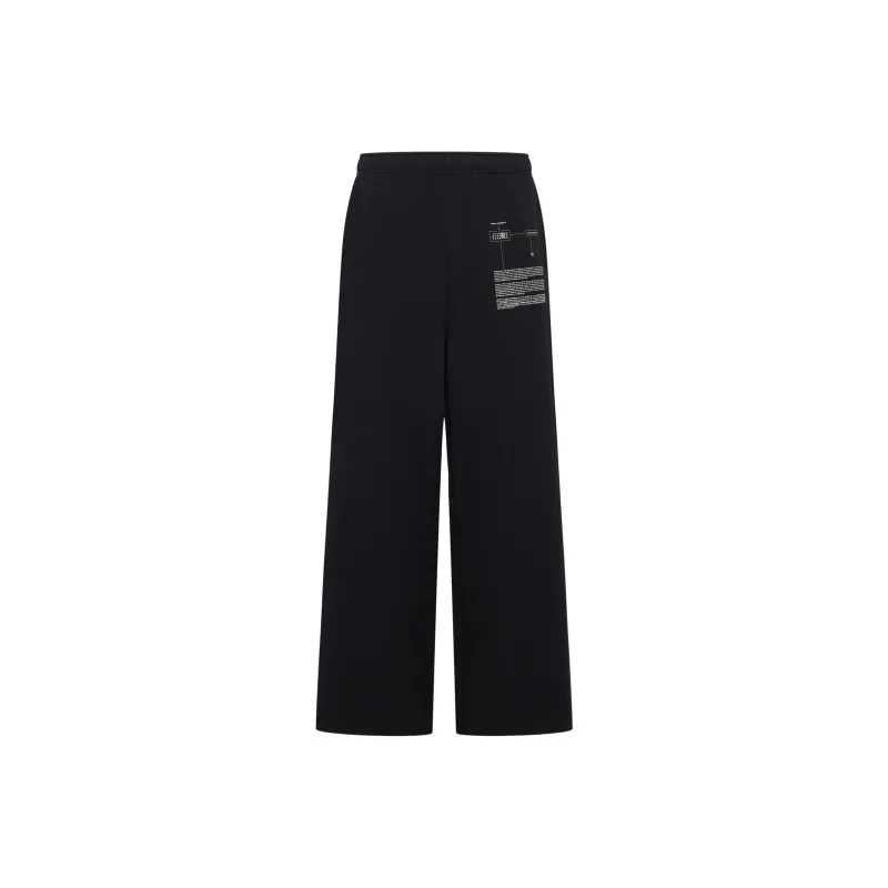 MM6 Maison Margiela Numeric Printed Wide Leg Track Pants-0