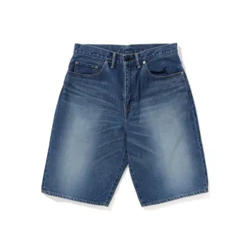 A BATHING APE Nyc Logo Denim Shorts