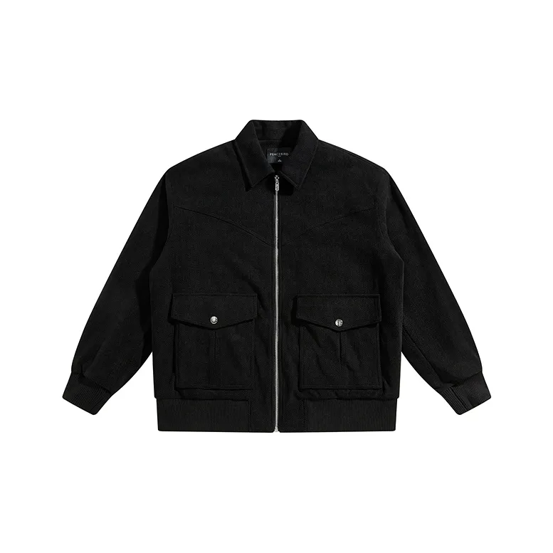 PEACEBIRD MEN Casual Jacket Coat Unisex-0