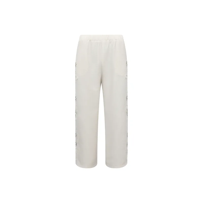 BIRTH OF ROYAL CHILD Casual Pants Unisex White-0