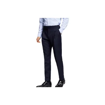 BY CREATIONS Suit Trouser Men's Navy Blue