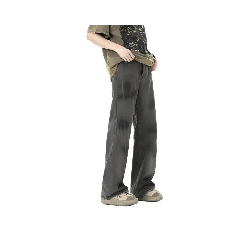 MGXEK Jeans Unisex Washed Dirty Gray-0