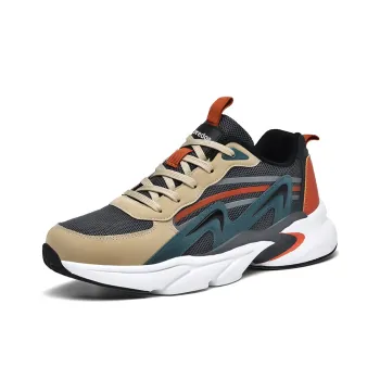 SUPEREDGE Anti Slip Wear Resistant Low Top Chunky Sneakers Men's