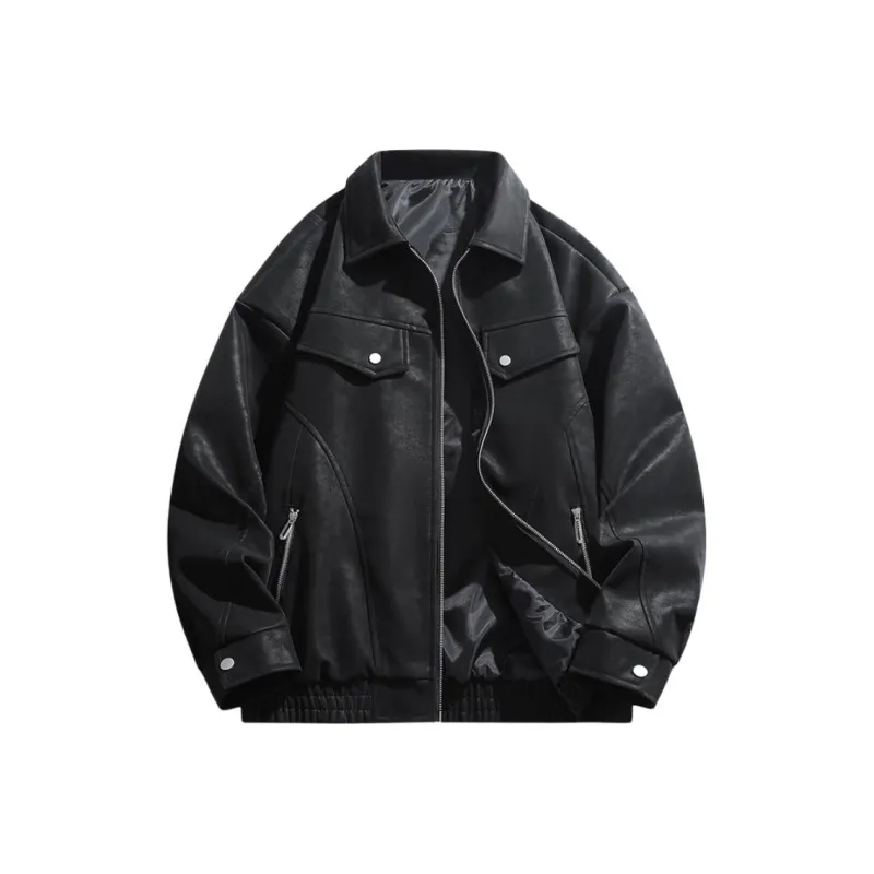 FOR FEAR THAT Leather Jacket Unisex-10