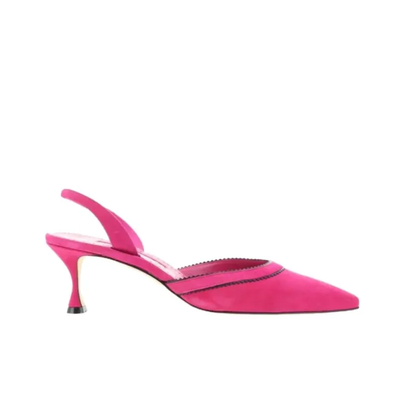 MANOLO BLAHNIK Brontiasli Slim Heel High Heels 5cm Women's Pink-1