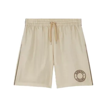 Burberry Casual Shorts Men Soft Yellow Umber