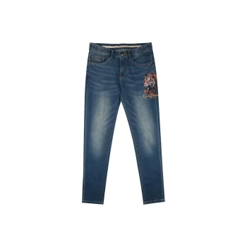 Raidy Boer Spring Jeans Men's Light Blue