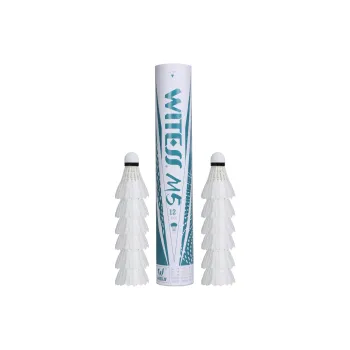 WITESS M5 12 Pack Water Duck Feather Big Board Duck Feather Designed For Everyday Training Shuttlecocks