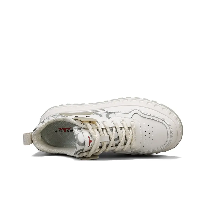 G.N.SHIJIA Slip Resistant, Abrasion Resistant, Breathable, Height Increasing Low Top Skateboard Shoes Men's-10