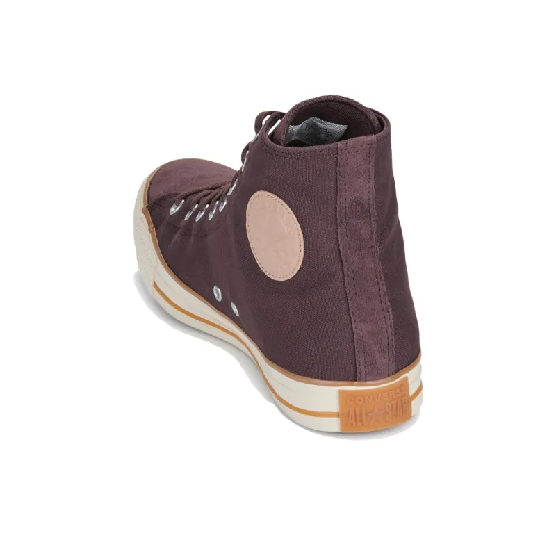 Converse All Star Breathable High Top Canvas Shoes Men's Brown Red-4