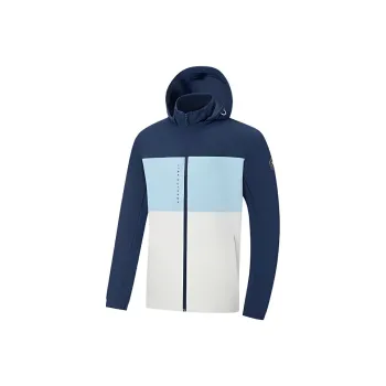 XTEP Variety Training Collection Trench Coat Men's Forest Night Blue/Battle Smoke Blue/Light Moss Gray