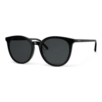 PARZIN Plate Frame Round Sunglasses Unisex