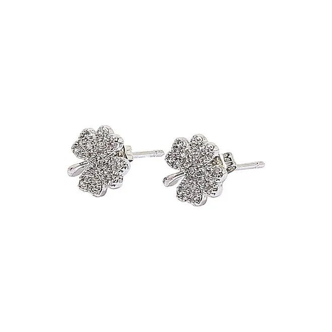 WIR ORNAMENTS Gold Plated Copper Stud Earrings Women's-1